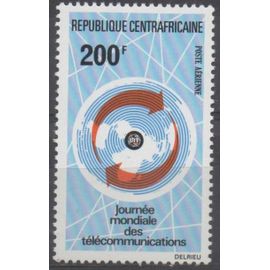 Centrafrique Timbre Journée Mondiale Des Télécommunications 1973