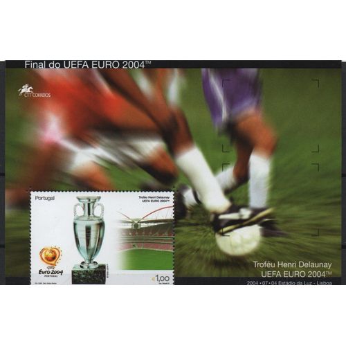Portugal Timbre Championnat Européen De Football 2004