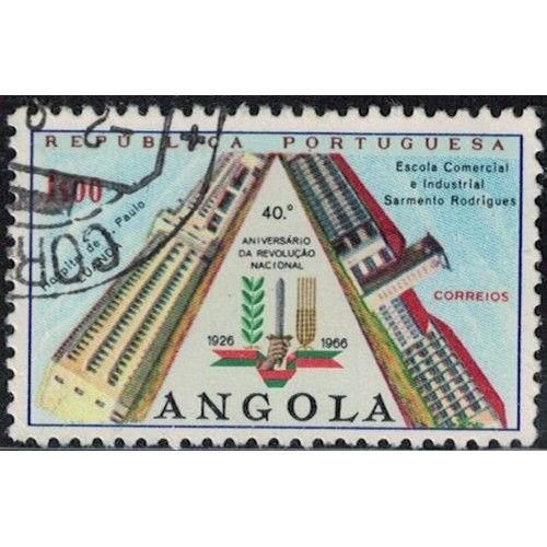 Angola 1966 Luanda Hôpital S. Paulo Ecole Sarmento Rodrigues Y&T Ao 532 Su