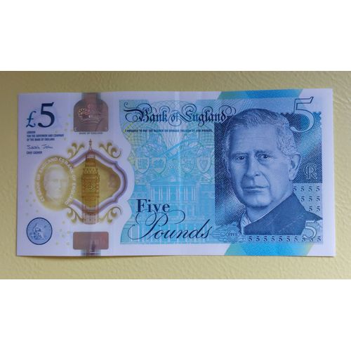 Royaume-Uni 5 Livres / Pounds 2023 Roi Charles
