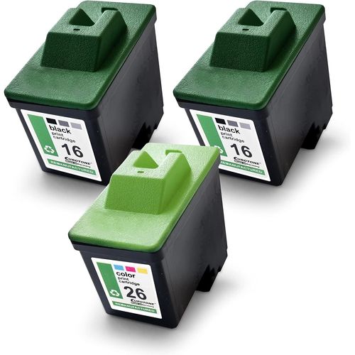 3X Müller Printware Cartouches Jet D'Encre Pour Lexmark Z25 Z603 Z25L Z512 X1160 Z510 Z517 Z615 X1180 Z52 I Z34 Z640 X1195 Z605 Z13 Z645 Z611 Z33 Remplace No 16/17 26/27 Cmyk