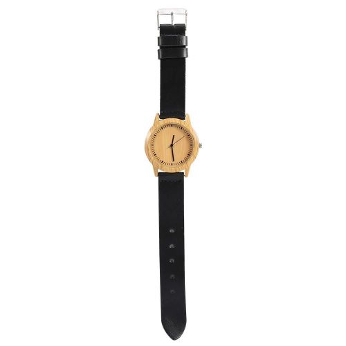 Montre À Quartz Analogique À La Mode Bracelet En Alliage De Polyuréthane Montre-Bracelet Ronde (Bande Noire)