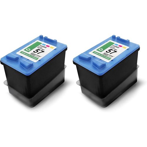 2X Müller Printware Cartouches Jet D'Encre Pour F 4135 4140 4150 4172 4175 4180 4185 4190 4194 Remplace 57 Cmy