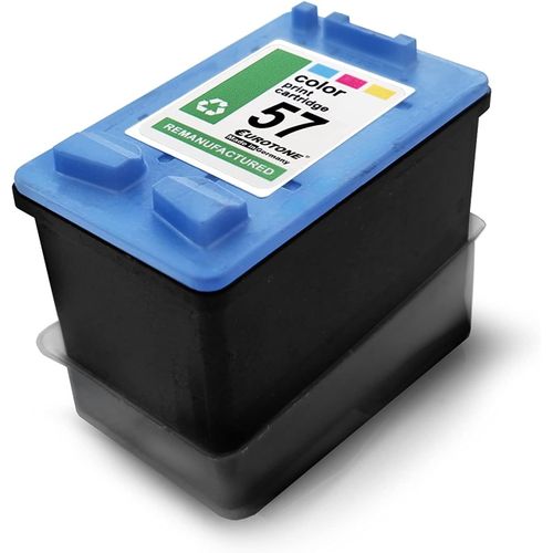 1X Müller Printware Cartouche Jet D'Encre Pour 5850 7459 9650 Remplace 57 Cmy Tintenpatrone Druckertinte