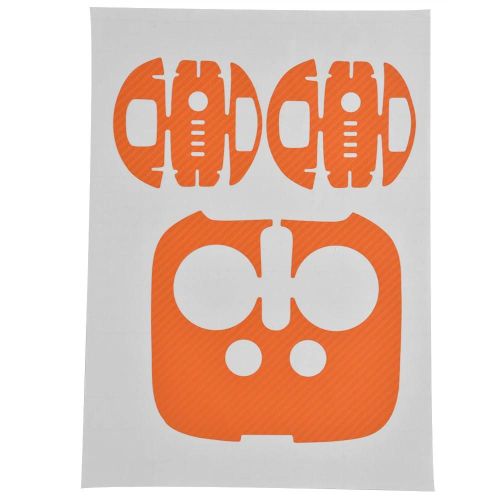 Autocollant En Fibre De Carbone Wrap Sticker Skin Pour Dji Phantom 4pro / Pro+ Drone & Controller Orange-Générique