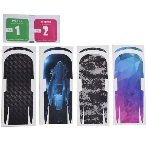 6pcs / Set Quadcopter Fpv Pvc Autocollant Imperméable Wrap Protecteur Autocollant Peau Pour Dji Spark Drone-Générique