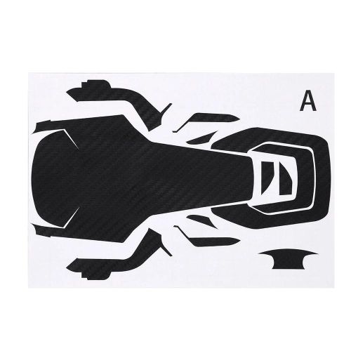 Autocollant 3d En Fibre De Carbone Contrôleur De Corps Batterie Skin Wrap Autocollant Pour Dji Mavic Air Drone (Noir)-Générique