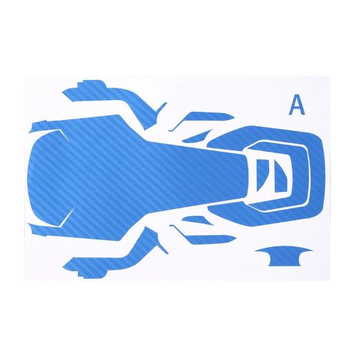 Autocollant 3d En Fibre De Carbone Contrôleur De Corps Batterie Skin Wrap Autocollant Pour Dji Mavic Air Drone (Bleu)-Générique