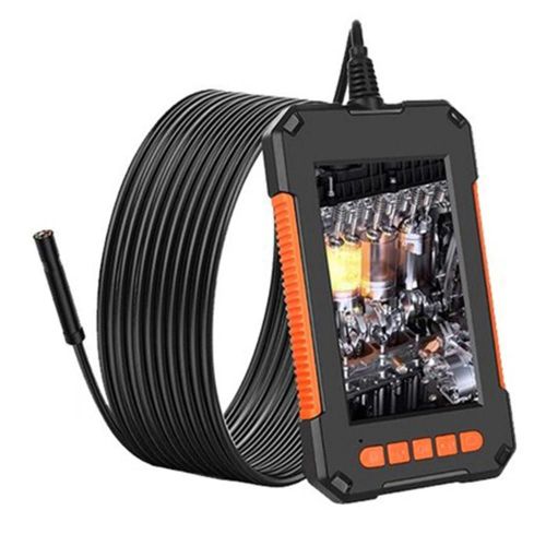 Endoscope de lumières LED avec écran 4,3 ""HD Caméra d'égout résistante à l'eau pour tuyau mural domestique à lentille unique,5 m