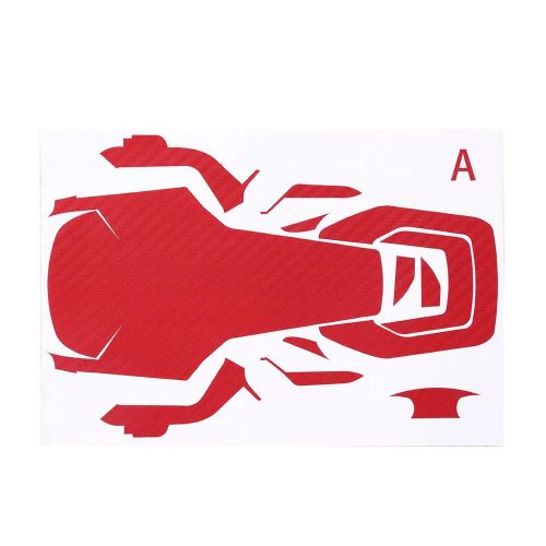 Autocollant 3d En Fibre De Carbone Contrôleur De Corps Batterie Skin Wrap Autocollant Pour Dji Mavic Air Drone (Rouge)-Générique
