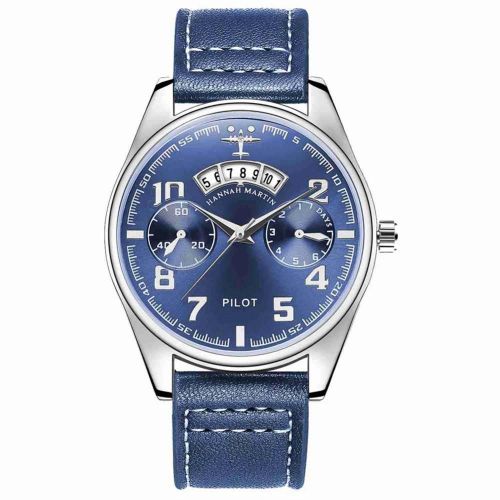 Hannah Martin Mode Hommes Acier Inoxydable Montre Étanche Casual Montre-Bracelet(Ky19-Ll)