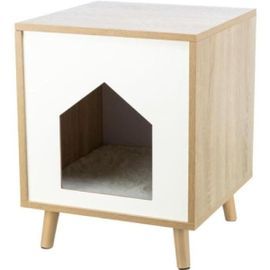 Abri - Trixie - Isa - Aspect Bois - 40 X 50 X 40 Cm - Brun Clair / Blanc
