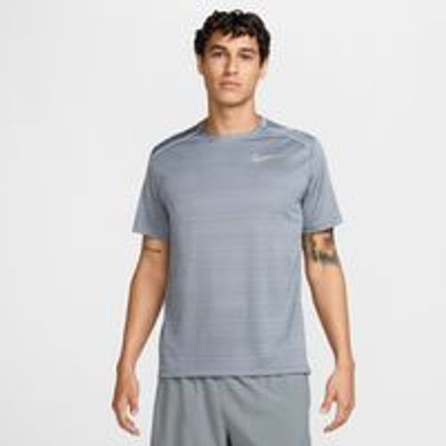 Haut De Running À Manches Courtes Nike Miler Pour Homme - Gris