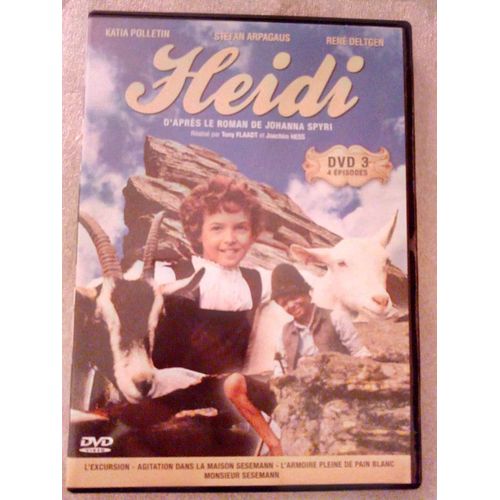 Heidi Dvd 3 4 Épisodes : 9 L'excursion-10 Agitation Dans La Maison Seseman-11 L'armoire Pleine De Pain Blanc-12 Monsieur Seseman