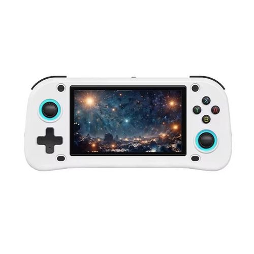 Console De Jeu Portable Rétro G28 - Écran Hd Ips 4.3" - 128 Go - Système Linux Open Source - Lecteur Vidéo - Jeux 2d/3d - Multijeux Pour Enfants Et Adultes - Haute Performance, Format Poche Blanc