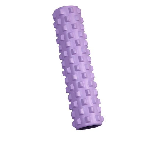 Massage Fitness Rouleau En Mousse Eva, Modelant Et Étirant Les Muscles Pour Soulager Les Courbatures 45cm, Violet