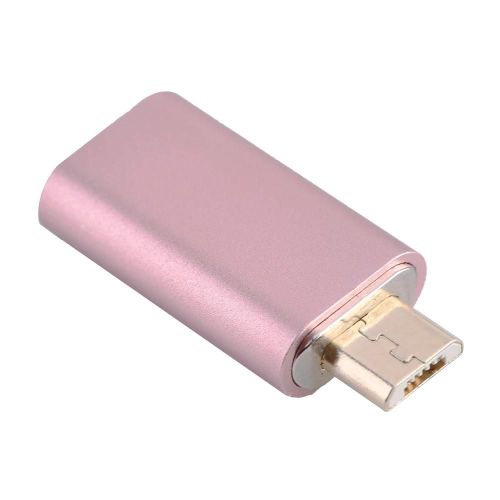 Adaptateur Micro USB magnétique 2.4A pour câble d'alimentation de téléphone portable Android Rose-gold