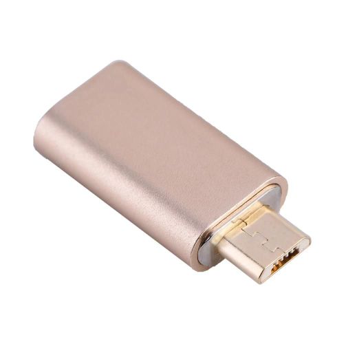 Adaptateur Micro USB magnétique 2.4A pour câble d'alimentation de téléphone portable Android Or