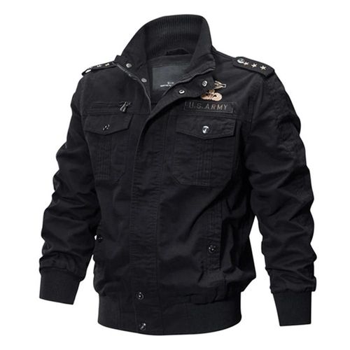 Épaissir Veste Homme Armée Fan Coton Grande Taille Homme Printemps Automne Haut Noir,L,Mince