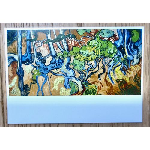 Carte Postale Peinture, Cp Tableau Vincent Van Gogh. Tree-Roots , Auvers-Sur-Oise, July 1890 .Vincent Van Gogh Fondation. Edition Van Gogh Museum Amsterdam.