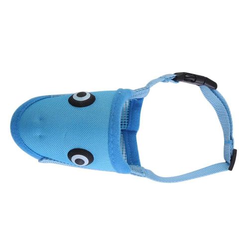 Muselière Pour Chien Anti Morsure Stop Empêcher La Mastication Aboiement Formation Sécurité Toilettage Masque Buccal Bleu S