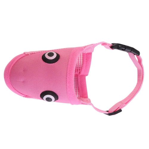 Muselière Pour Chien Anti Morsure Stop Empêcher La Mastication Aboiement Formation Sécurité Toilettage Masque Buccal Rose S