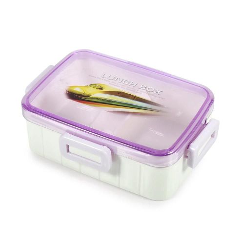 Boîte À Lunch En Matériau Pp Porte-Récipient Alimentaire Portable Pour Les Étudiants #Purple Couleur Taille M