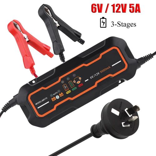 6v / 12v 5a Chargeur De Batterie Intelligent Automatique Pour Voiture Véhicule Camion Moto Bateau Agm Gel