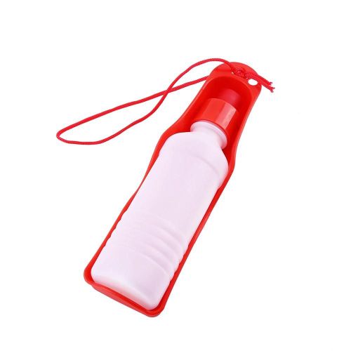 Love Pet Dog Voyage Bouteille D'eau Chiot Boire Fontaine D'alimentation Bouteille (250ml Rouge)
