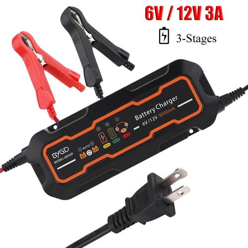 6v / 12v 3a Chargeur De Batterie Intelligent Automatique Pour Voiture Véhicule Camion Moto Bateau Agm Gel