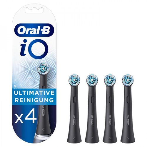 Oral-B iO - 4 brossettes Ultimate Clean Noires - 12 mois