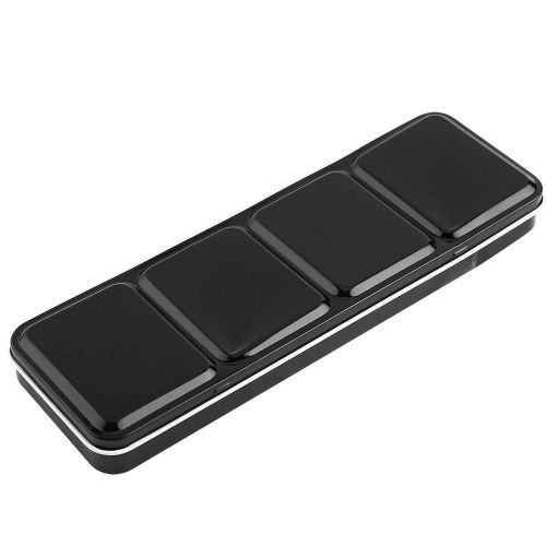 1pc Solide Aquarelle Vide Cas Pour 24 Demi-Casseroles Couleurs Artiste Dessin Peinture Fer Boîte Noire