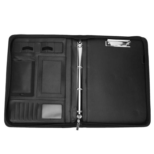 A4 Classeur Multifonction Porte-Documents En Cuir Pu Organisateur De Documents De Réunionnoir