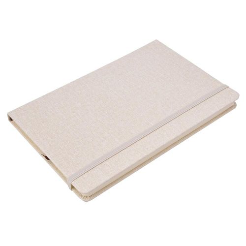 A5 Imitation Tissu Note Livre Agenda Agenda Cahier D'affaires Papeterie École Fournitures De Bureaua5 21.2 X 14.7cm Beige