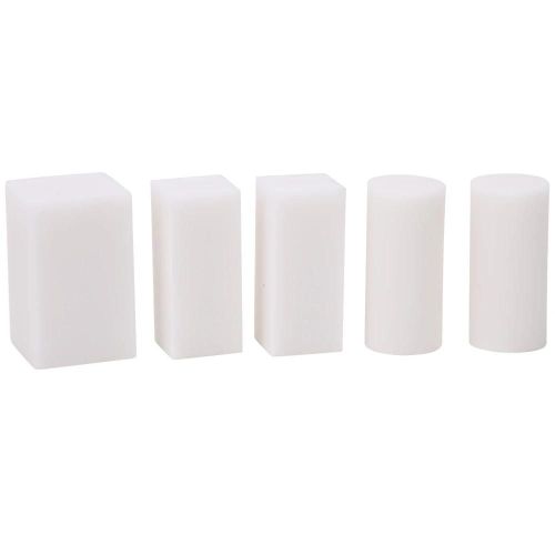5pcs Blocs De Sculpture De Tampon En Caoutchouc De Gelée Blanche Pour La Fabrication Artisanale De Tampons De Bricolage