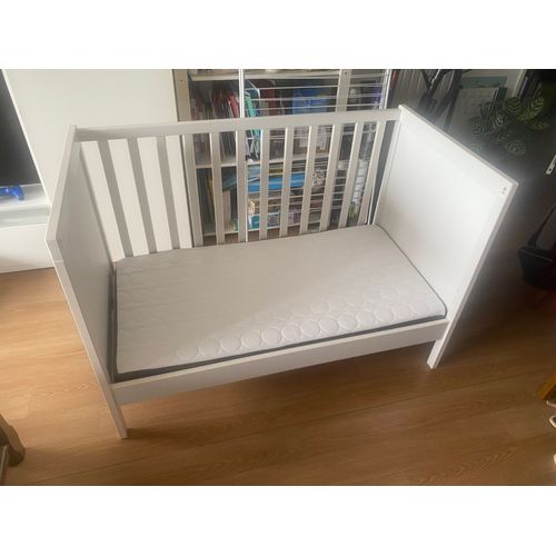 Lit Bébé, Blanc, 60x120 Cm Sundvik
