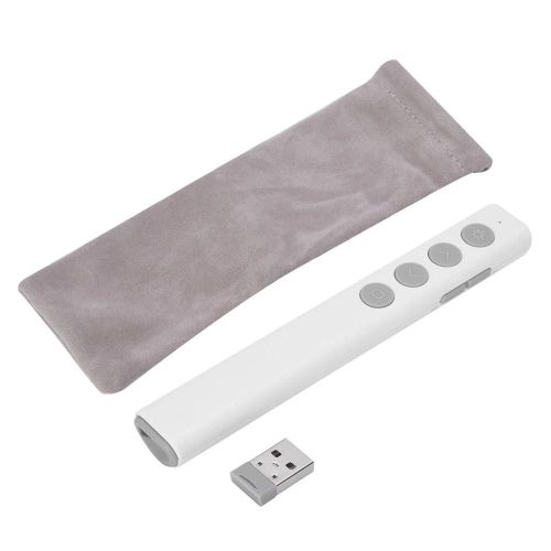 Bureau Ppt Présentateur Sans Fil Rouge Pointeur Laser Télécommande Stylo Récepteur Usb Blanc