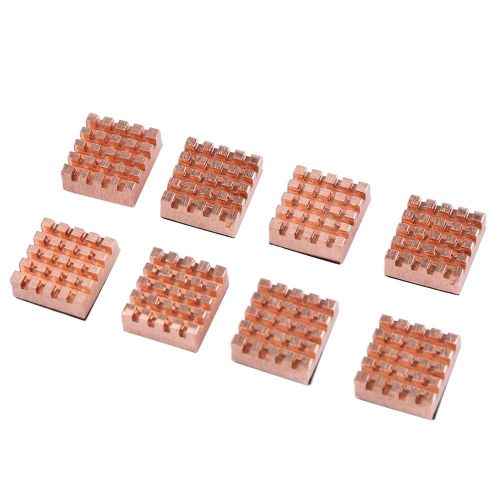 8pcs 14x12x5.5mm Cuivre Dissipateurs Thermiques Refroidissement Pour Ordinateurs Puces Mémoire Carte Graphique VideoRAM