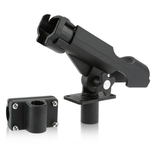 1set Canne À Pêche Support Support Kayak Yacht Bateau Gonflable Pêche Accessoire Outil Rotatif Avec Vis Nouveau
