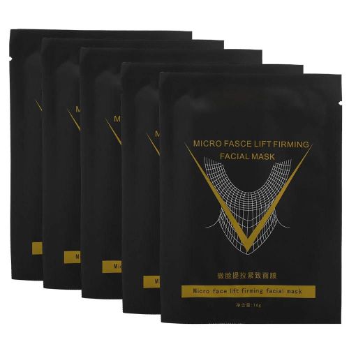 5pcs Amincissant Masque Facial V-Shape Lifting Raffermissant Double Chin Retrait Masque Masque De Soins Du Visage