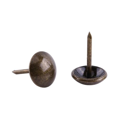 100pc Vintage Tapissier Clous Bronze Métal Tag Meubles Canapé Chaussure Porte Décoratif Tack Stud