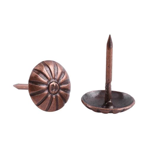 100pc Vintage Tapissier Clous Bronze Métal Tag Meubles Canapé Chaussure Porte Décoratif Tack Stud