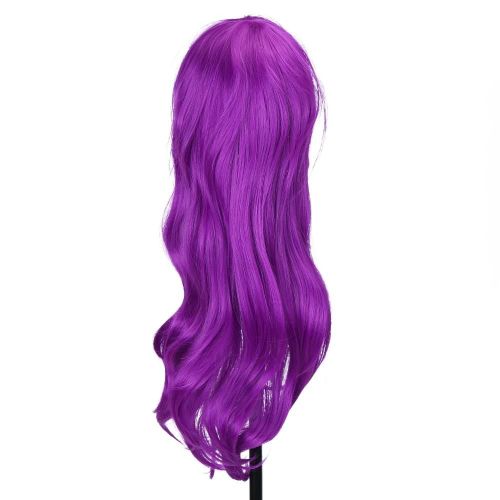 80cm Nouvelle Mode Femmes Filles Costume Cosplay Fêtes Long Bouclé Perruque (Violet)