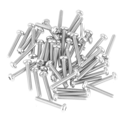 50pcs série M4 304 Vis étoile à tête cylindrique en acier inoxydable (M4 x 25mm)