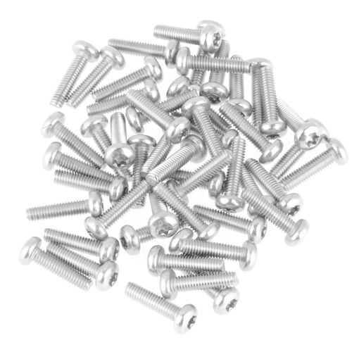 50pcs série M4 304 vis étoile à tête cylindrique en acier inoxydable (M4 x 16mm)