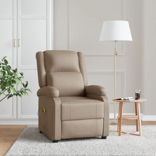 Vidaxl Fauteuil De Massage Cappuccino Similicuir