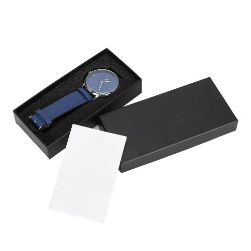 T-Winner Pu Bracelet En Cuir Étanche Mécanique Hommes Montre Bracelet Avec Boîte De Montrebleu Argent
