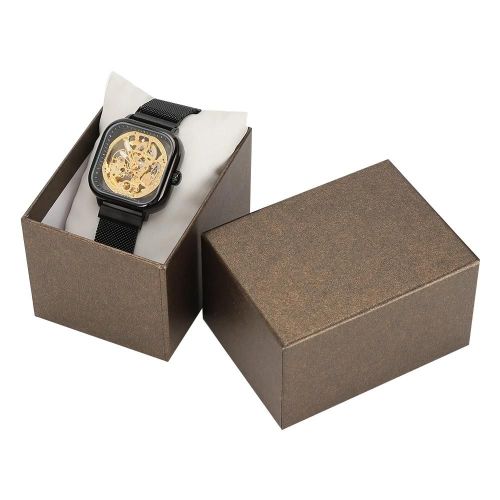 Forsining Mode Hommes Cadran Creux Montre-Bracelet Automatique Mécanique D'affaires Casual Montre Avec Boîte