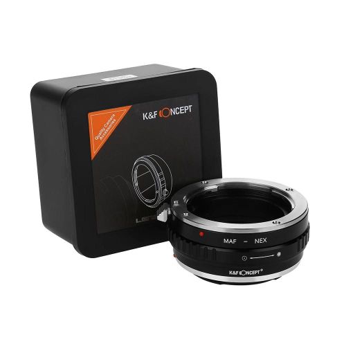 K&F CONCEPT Bague d'adaptation pour objectif Minolta AF pour boîtier d'appareil photo reflex numérique Sony NEX