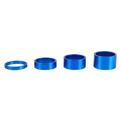 4 Couleurs 4pcs / Set 5mm / 10mm / 15mm / 20mm Alliage D'aluminium Jeu De Direction Entretoise Vélo Avant Tige Fourche Rondelle
